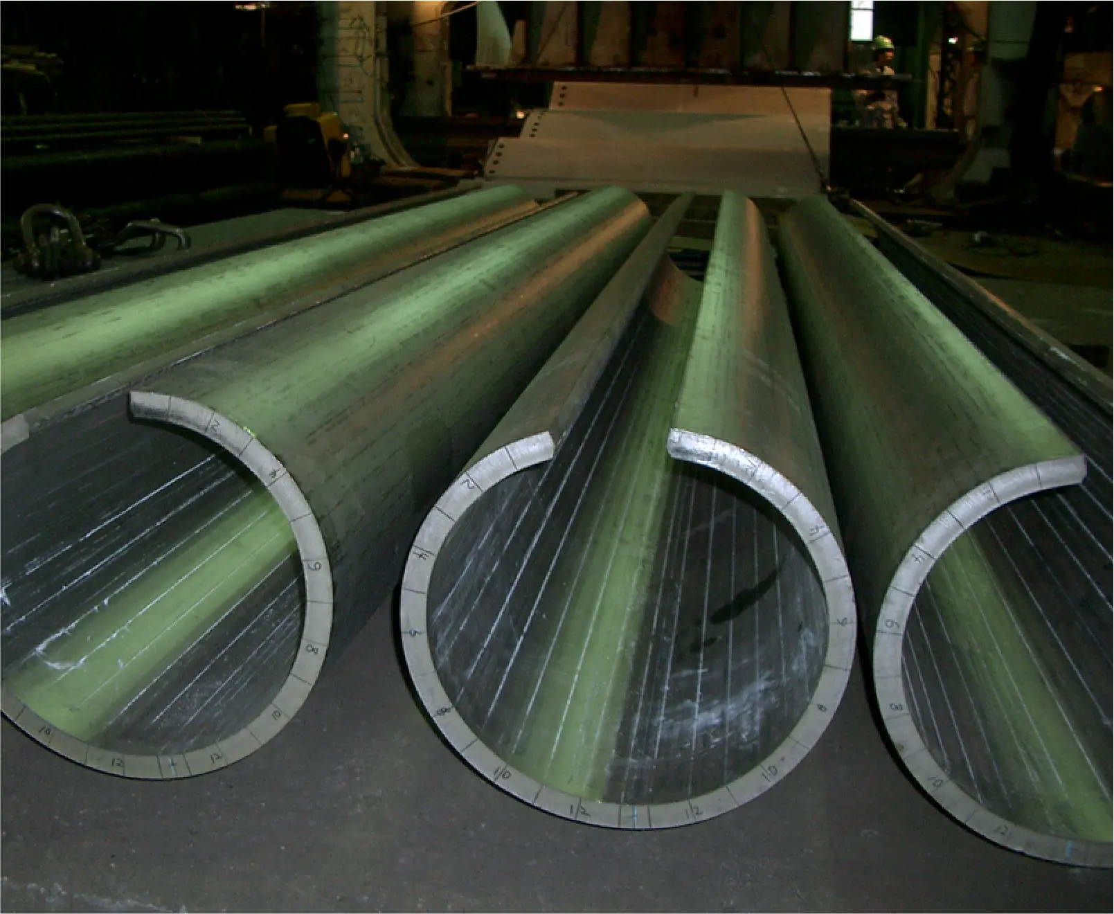 大きな鋼材の加工